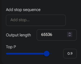 Top P Setting